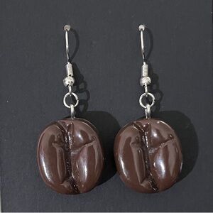 Brown Coffee Bean Earrings